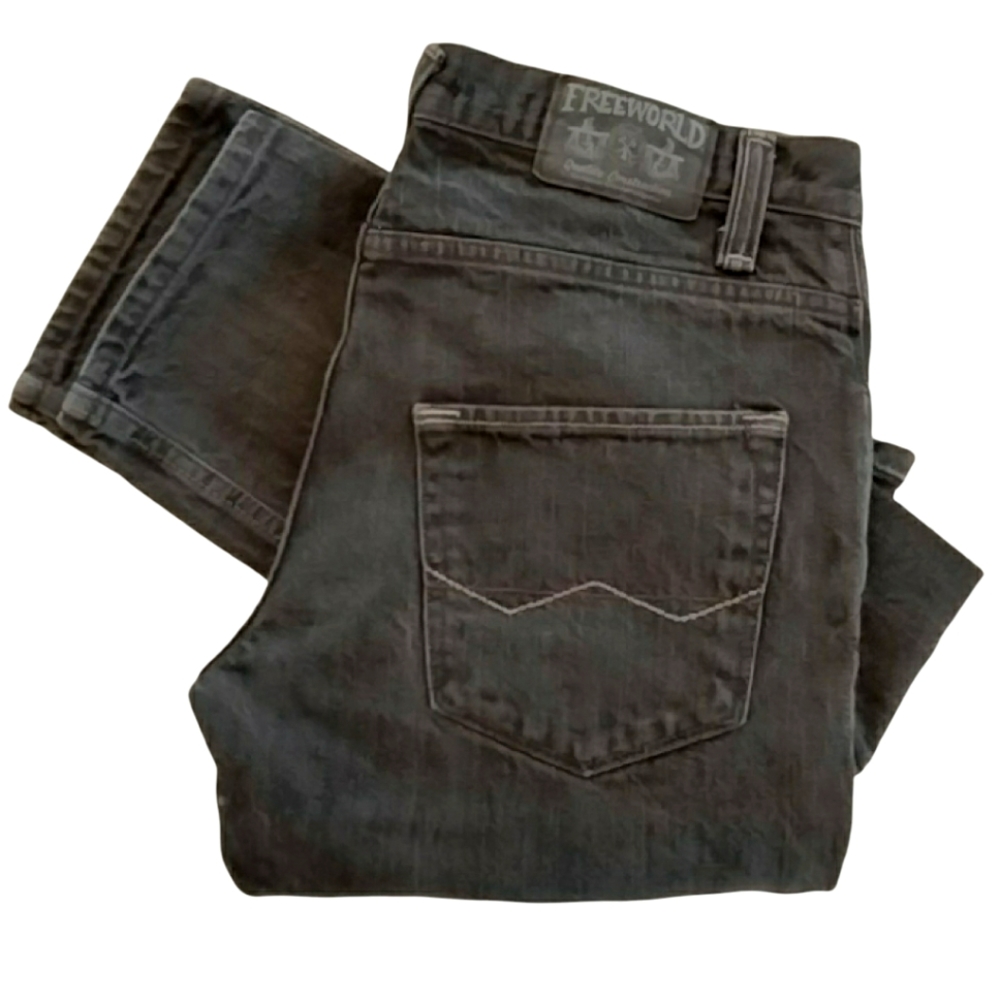 Freeworld Messenger Men's skinny black jeans